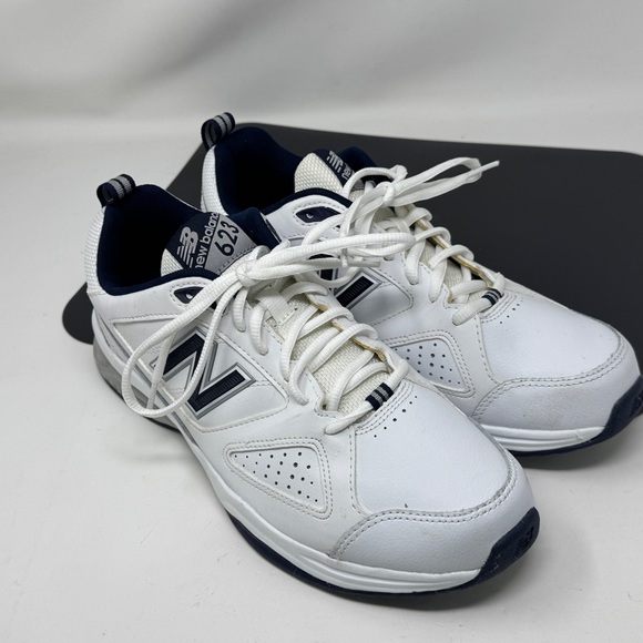 New Balance 623 Mx623wn3 White/Navy Cross Training Shoes Size 9.5 D never used - Picture 1 of 16
